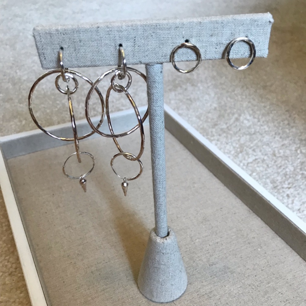Stella & Dot interlocking hoop set